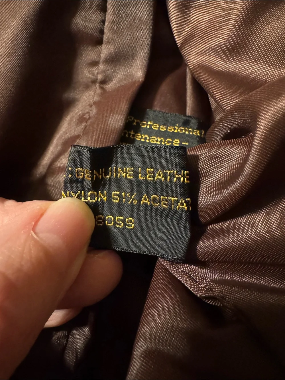 Vintage Andhurst Men's Brown Leather Blazer Jacket Lined Button Closure Size 42